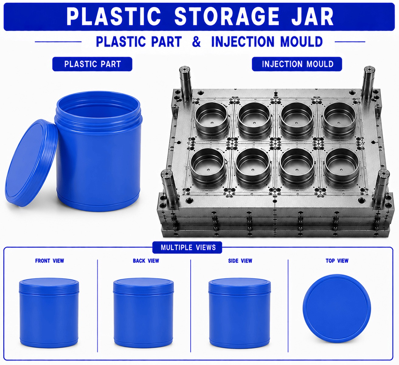 Plastic Storage Jar Mould and Moulding Service
